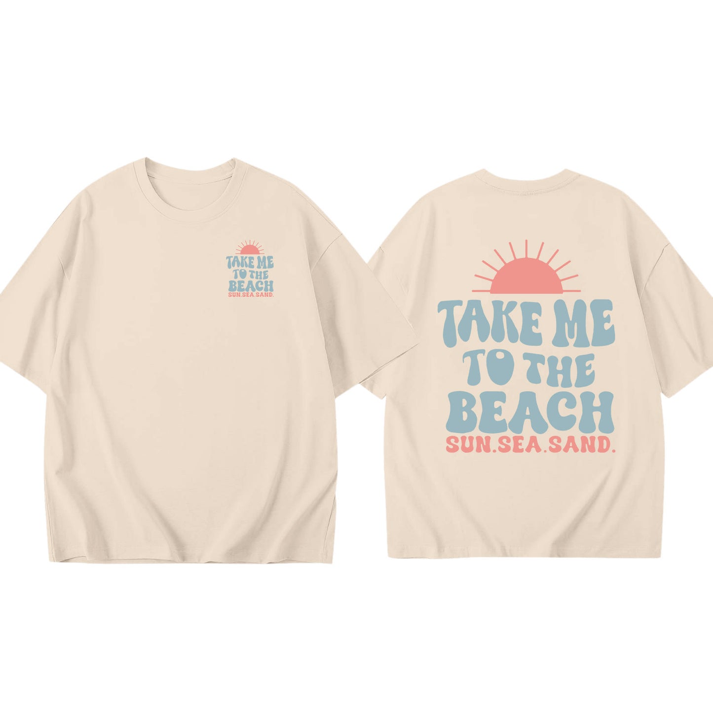 Women's Round Neck Printed Cotton T-shirt