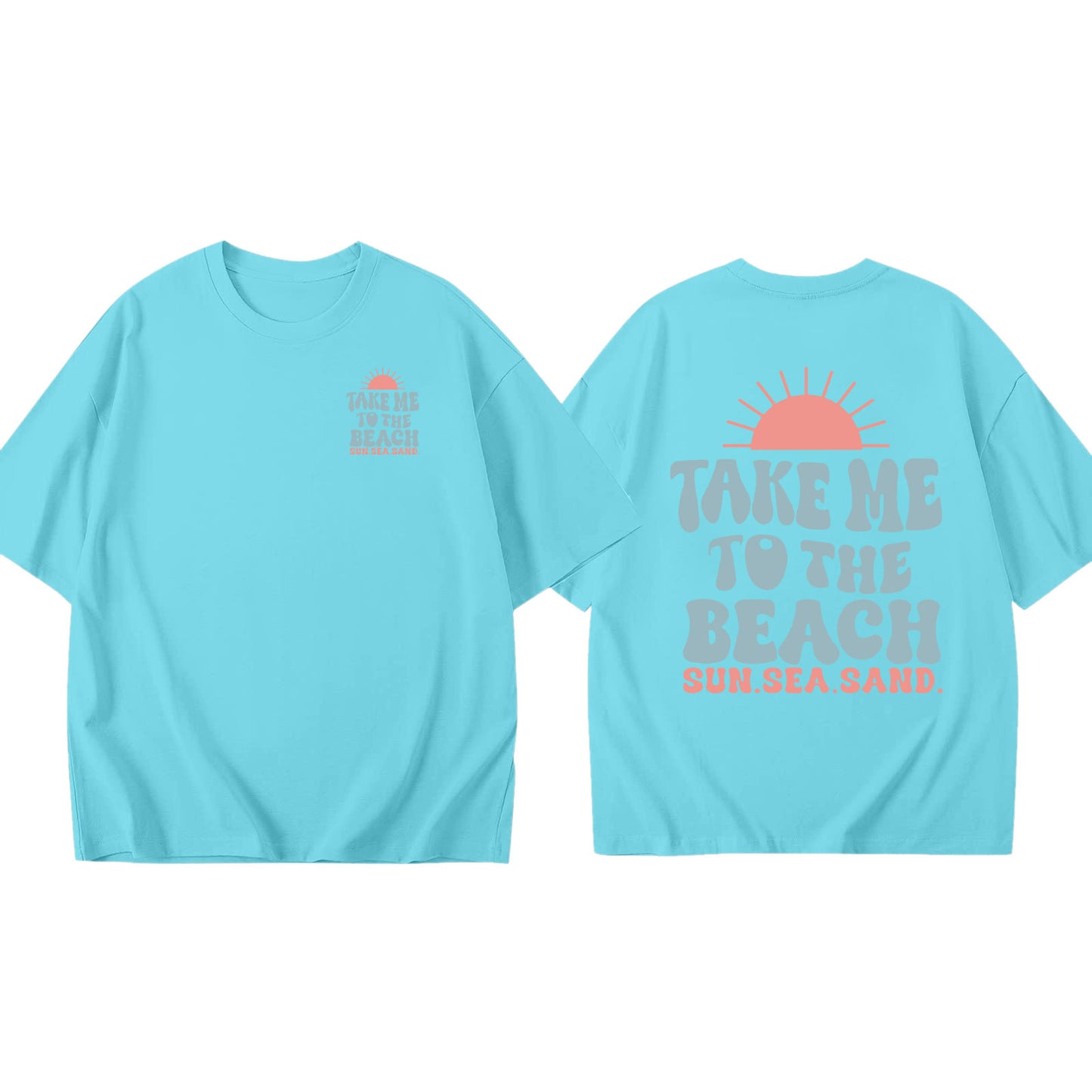 Women's Round Neck Printed Cotton T-shirt