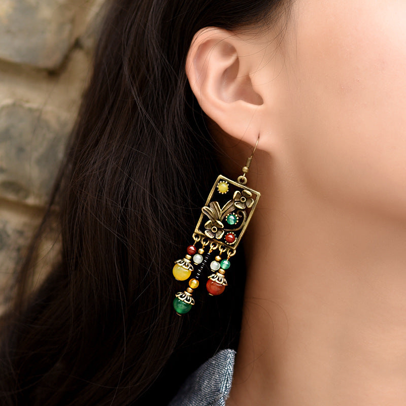 Hand woven earrings