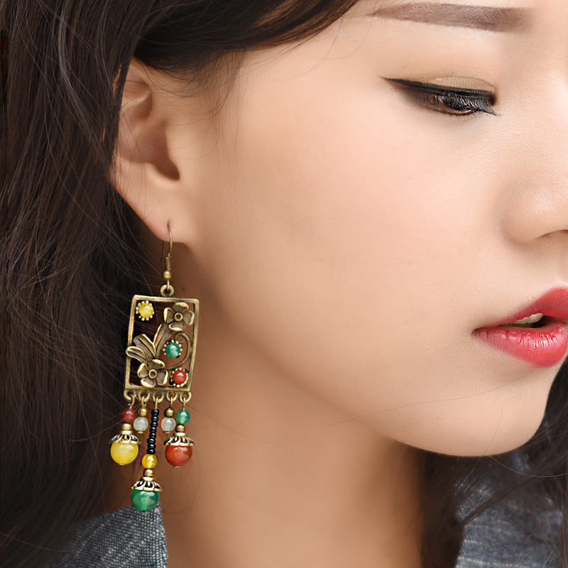 Hand woven earrings