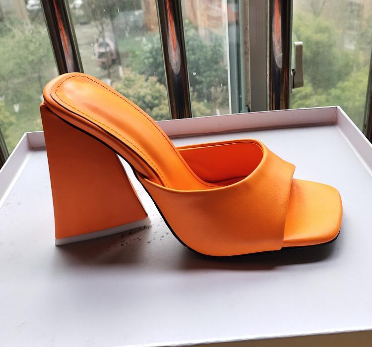Catwalk Fashion Sandals And Slippers Female High-Heel Printed Fish Mouth Shoes
