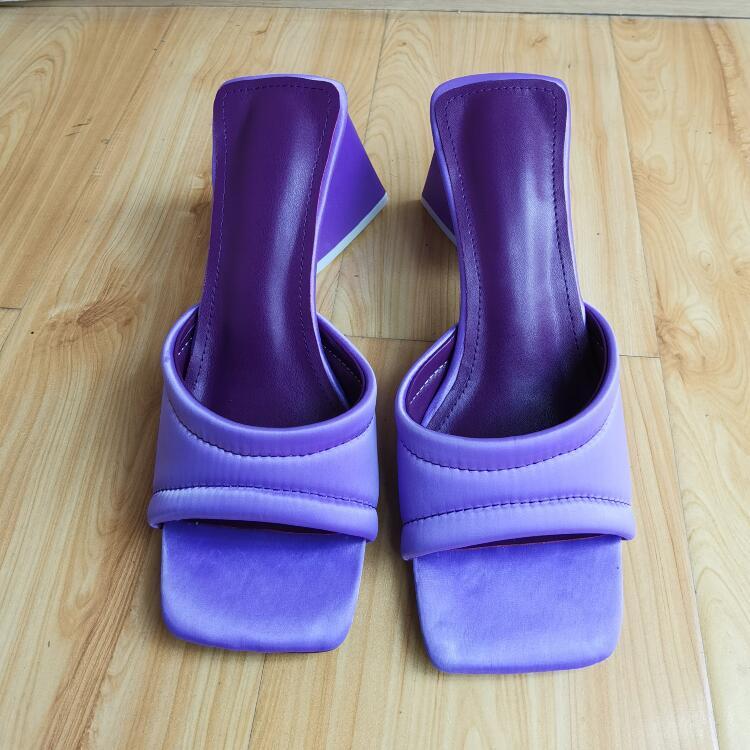Catwalk Fashion Sandals And Slippers Female High-Heel Printed Fish Mouth Shoes