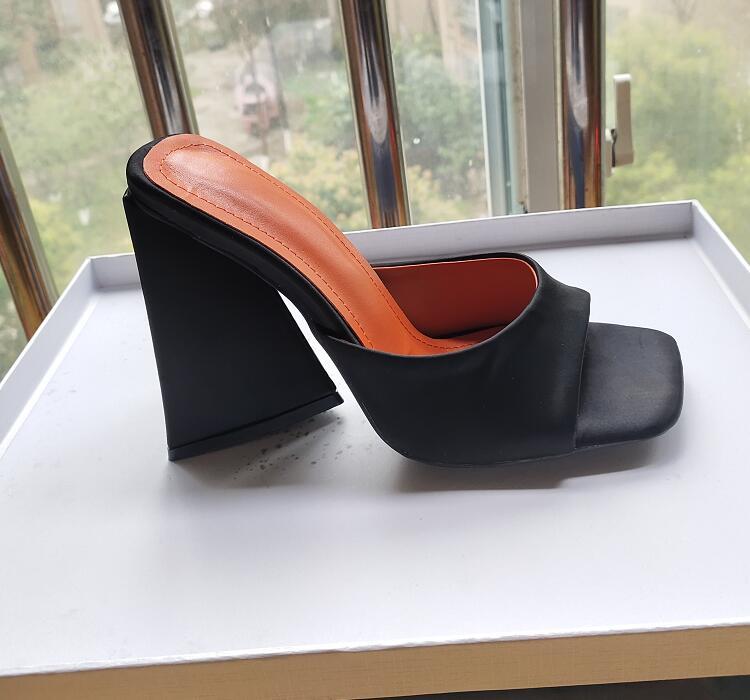 Catwalk Fashion Sandals And Slippers Female High-Heel Printed Fish Mouth Shoes