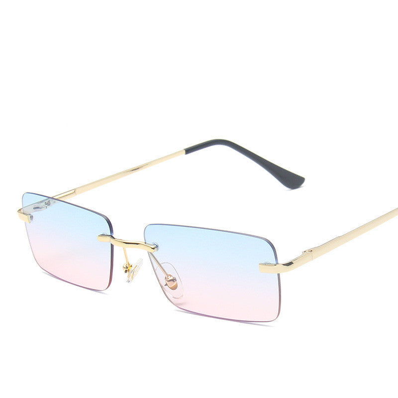 Randlose Sonnenbrille Damen quadratisch