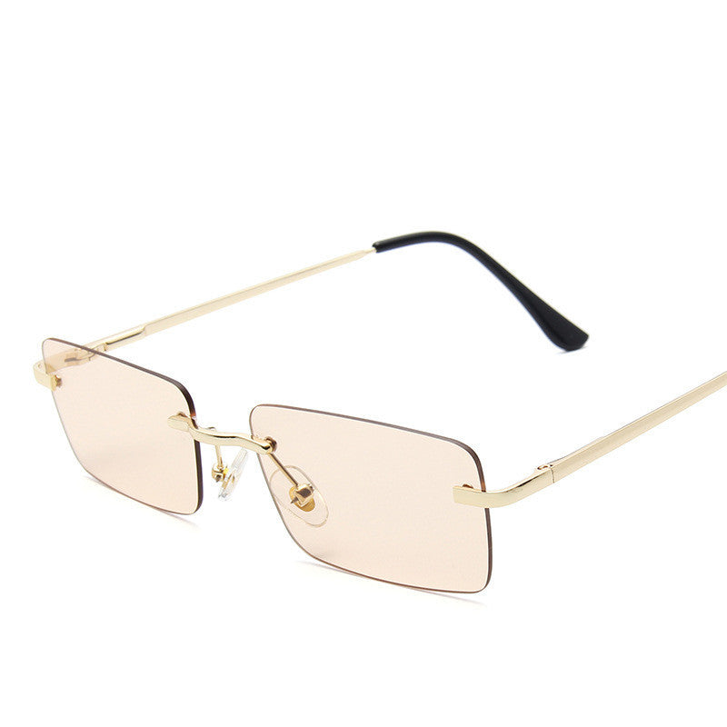 Randlose Sonnenbrille Damen quadratisch