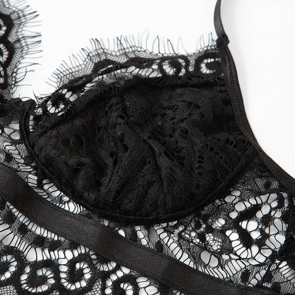Mesh Sheer Lace Eyelash Top