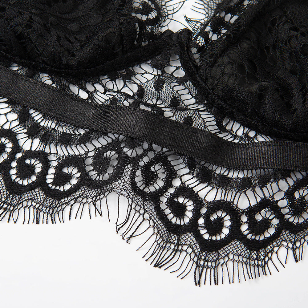 Mesh Sheer Lace Eyelash Top