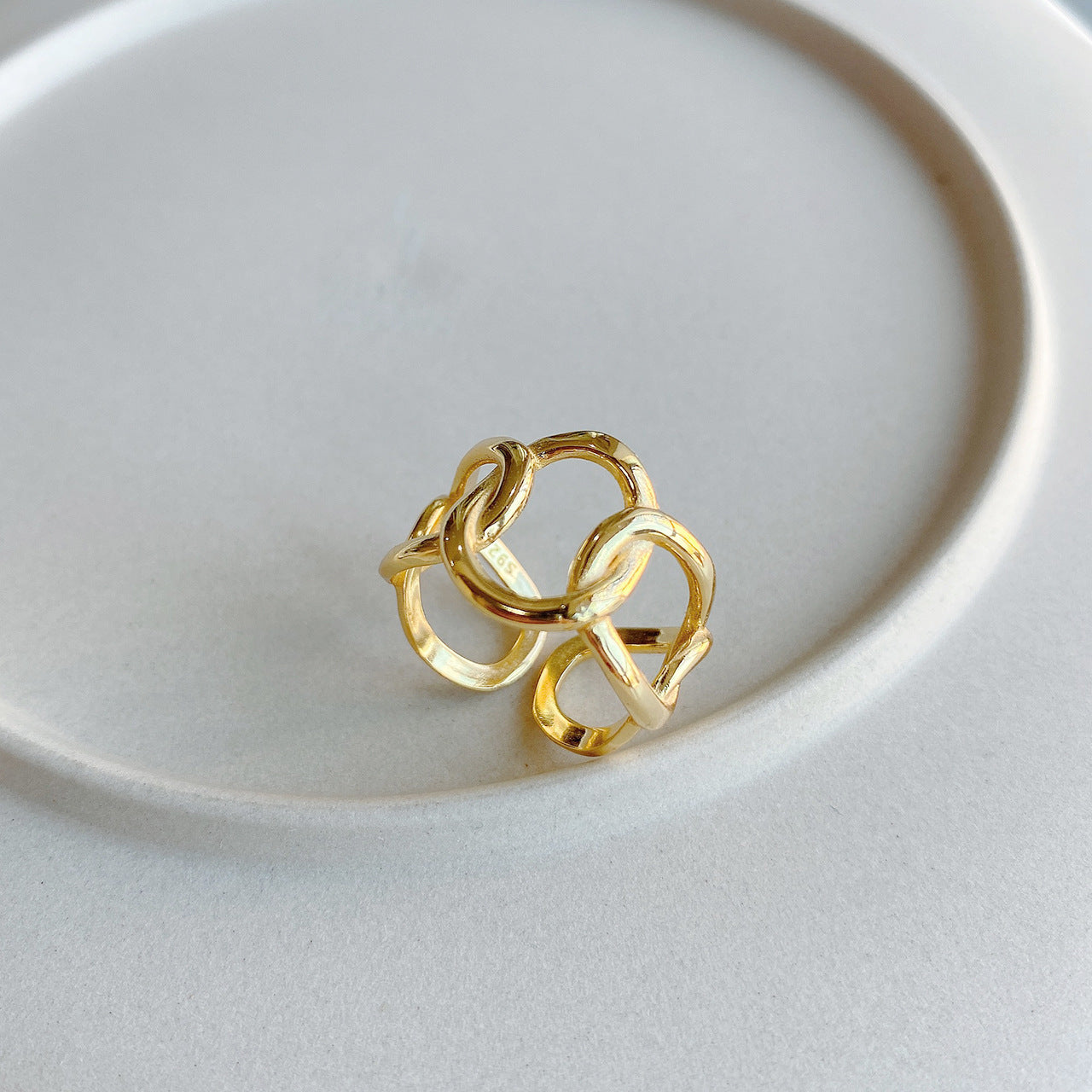 Sterling Silver Chain Ring