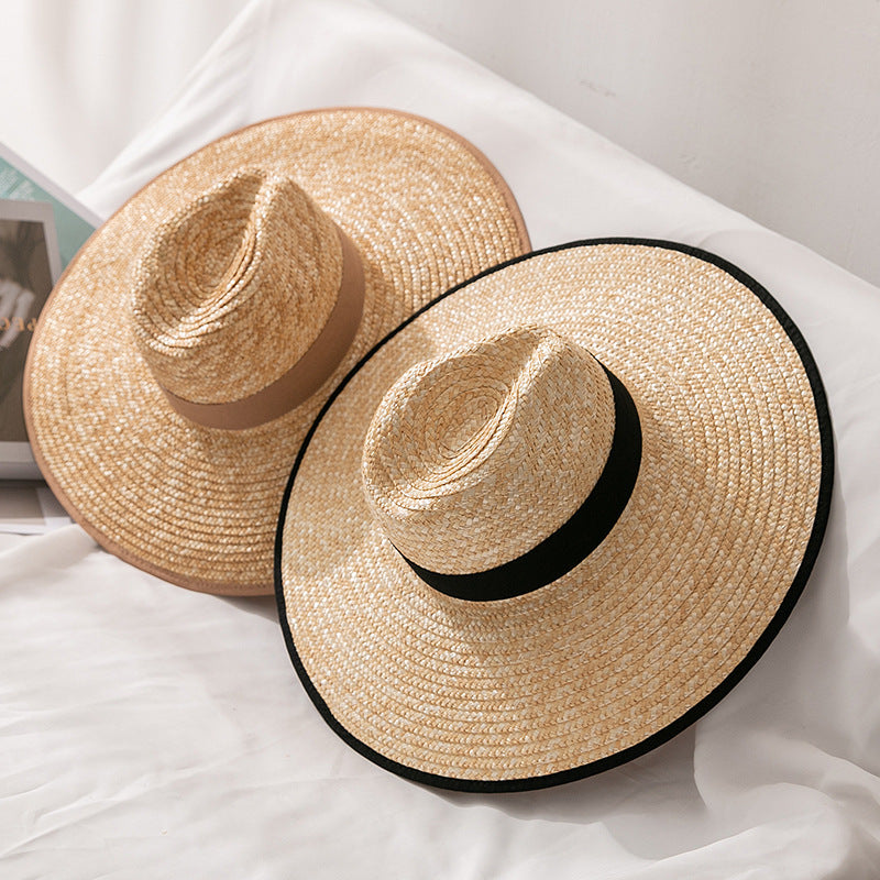Straw Brim Straw Hat Big Sunshade