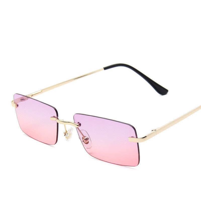 Randlose Sonnenbrille Damen quadratisch