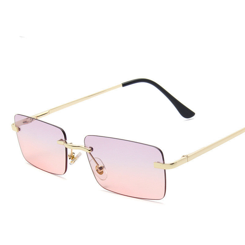 Randlose Sonnenbrille Damen quadratisch
