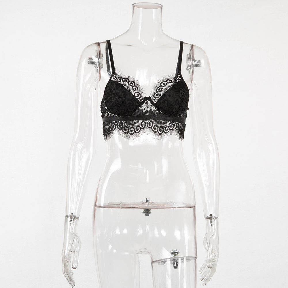 Mesh Sheer Lace Eyelash Top