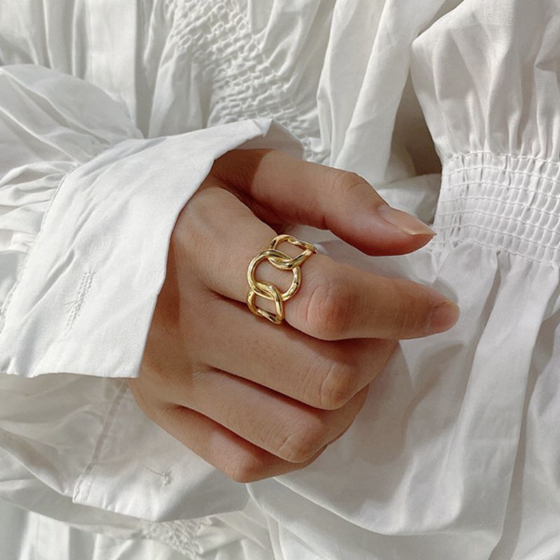 Sterling Silver Chain Ring