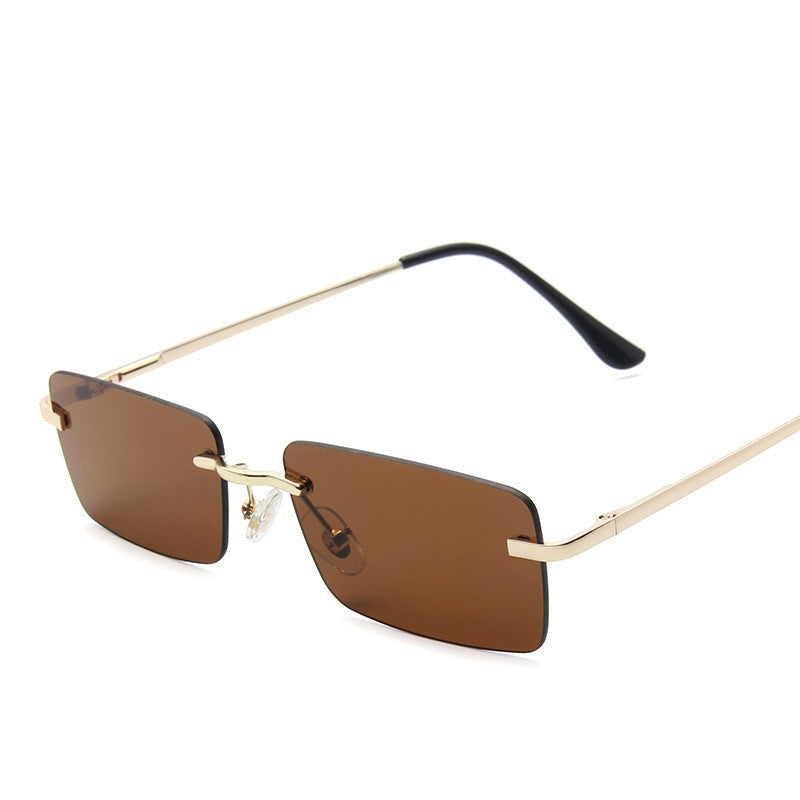 Randlose Sonnenbrille Damen quadratisch