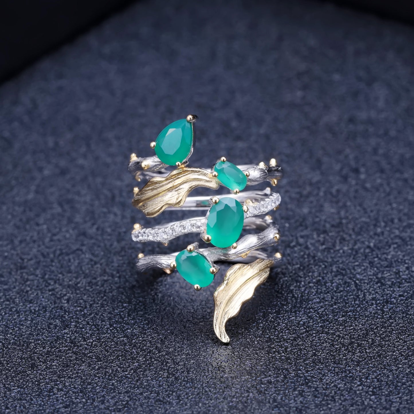 Designer Design Personalized Gem Inlaid Ring