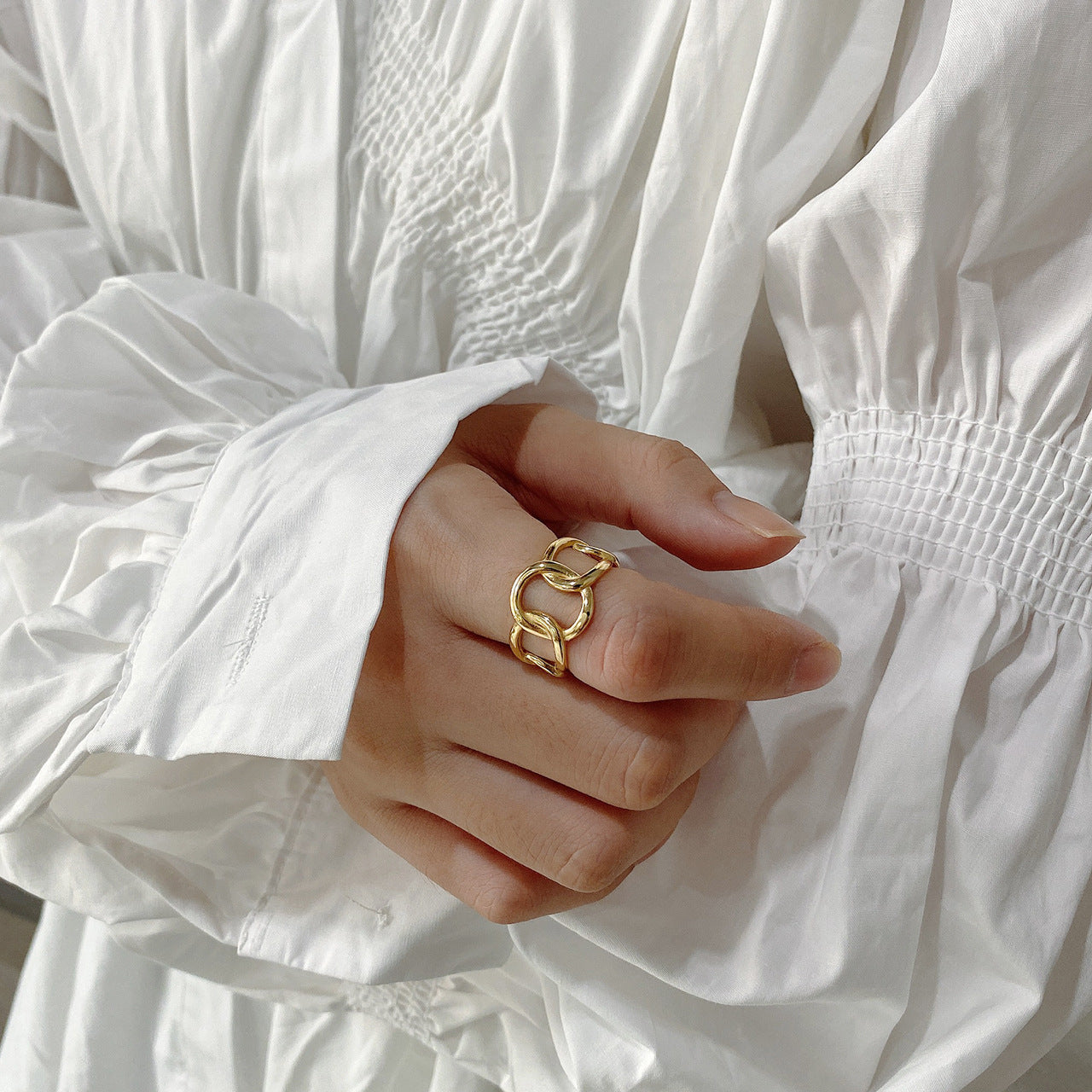 Sterling Silver Chain Ring