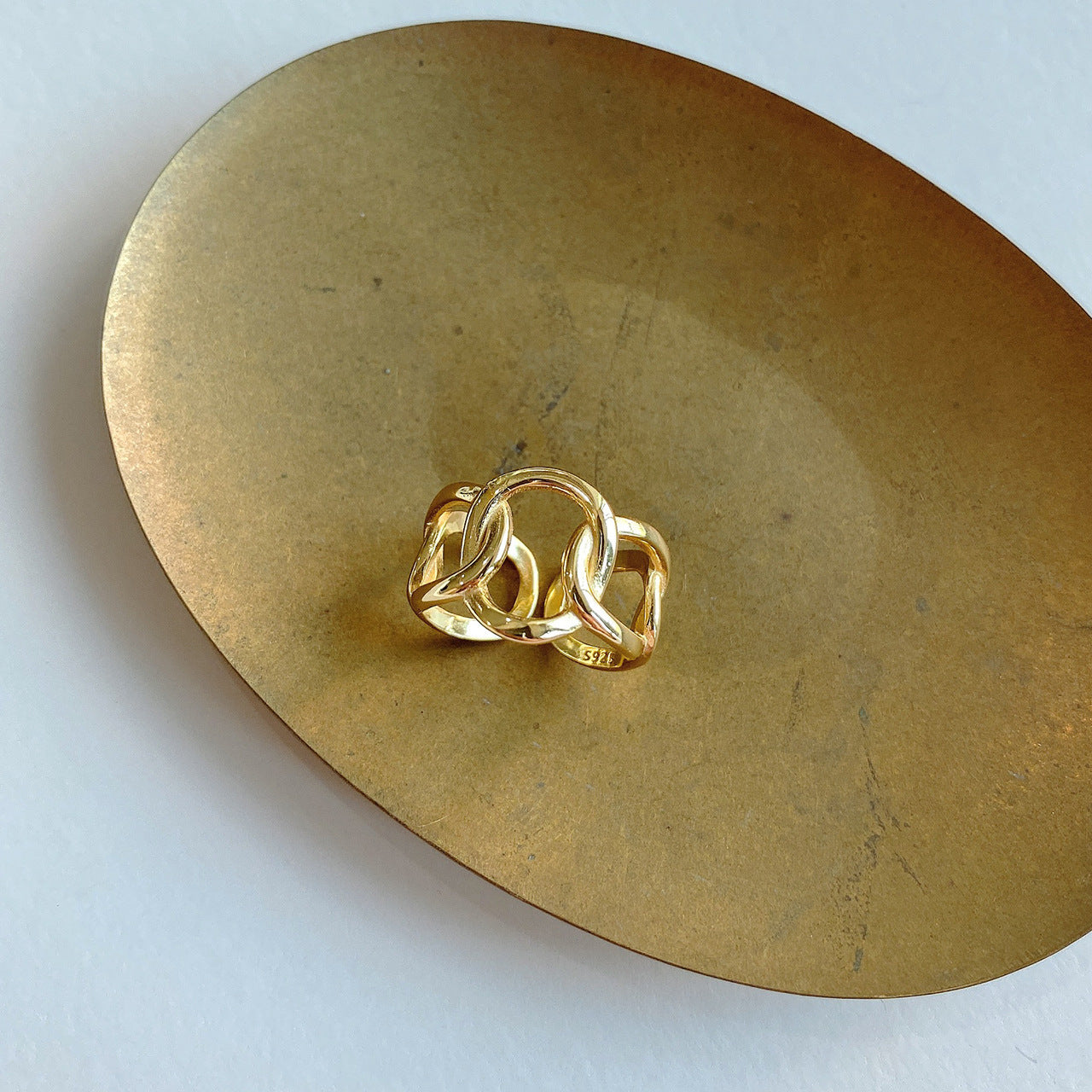 Sterling Silver Chain Ring