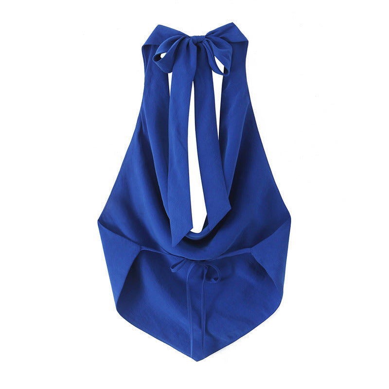 European And American Style Bowknot Decoration Hanging Collar Top