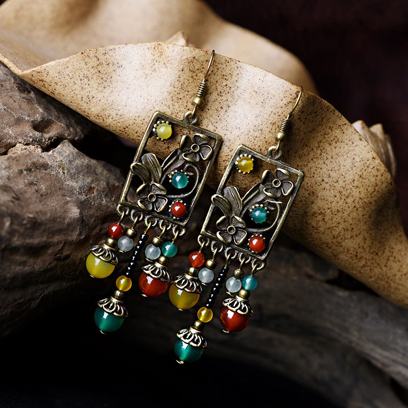 Hand woven earrings