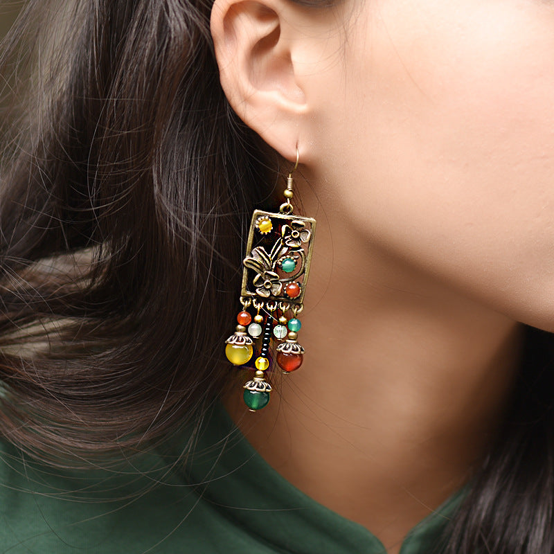 Hand woven earrings