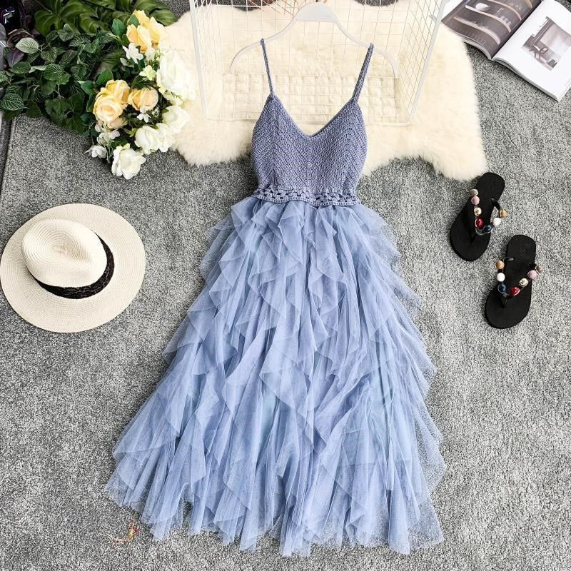 Sling mesh dress