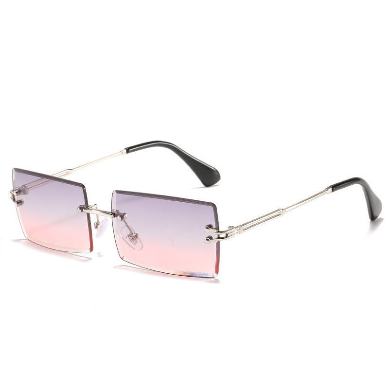 Randlose Sonnenbrille Damen quadratisch