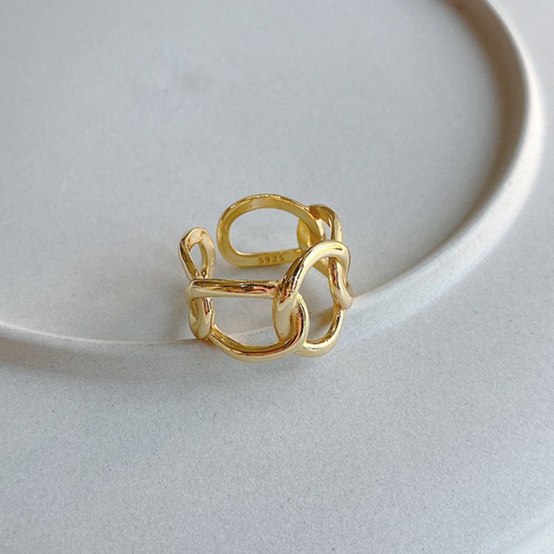 Sterling Silver Chain Ring