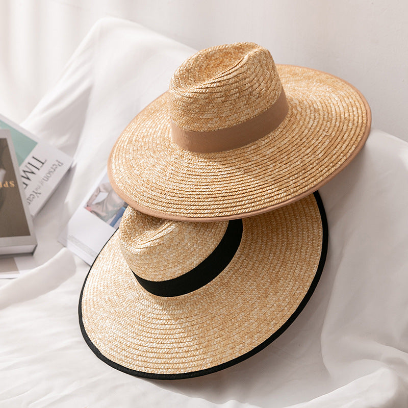 Straw Brim Straw Hat Big Sunshade