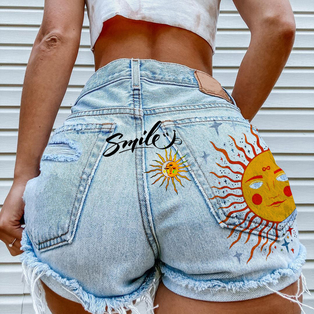Women's Casual Fashion Vintage Denim Shorts