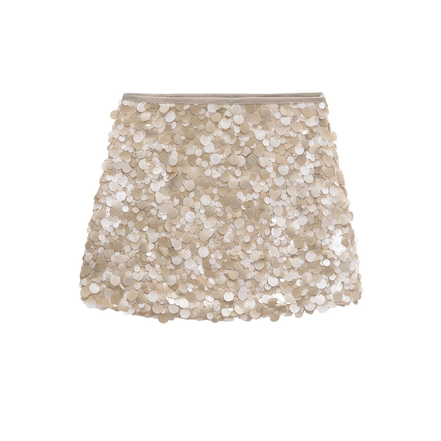 Fashion A- Line High Waist Skirt Sequined Skirt