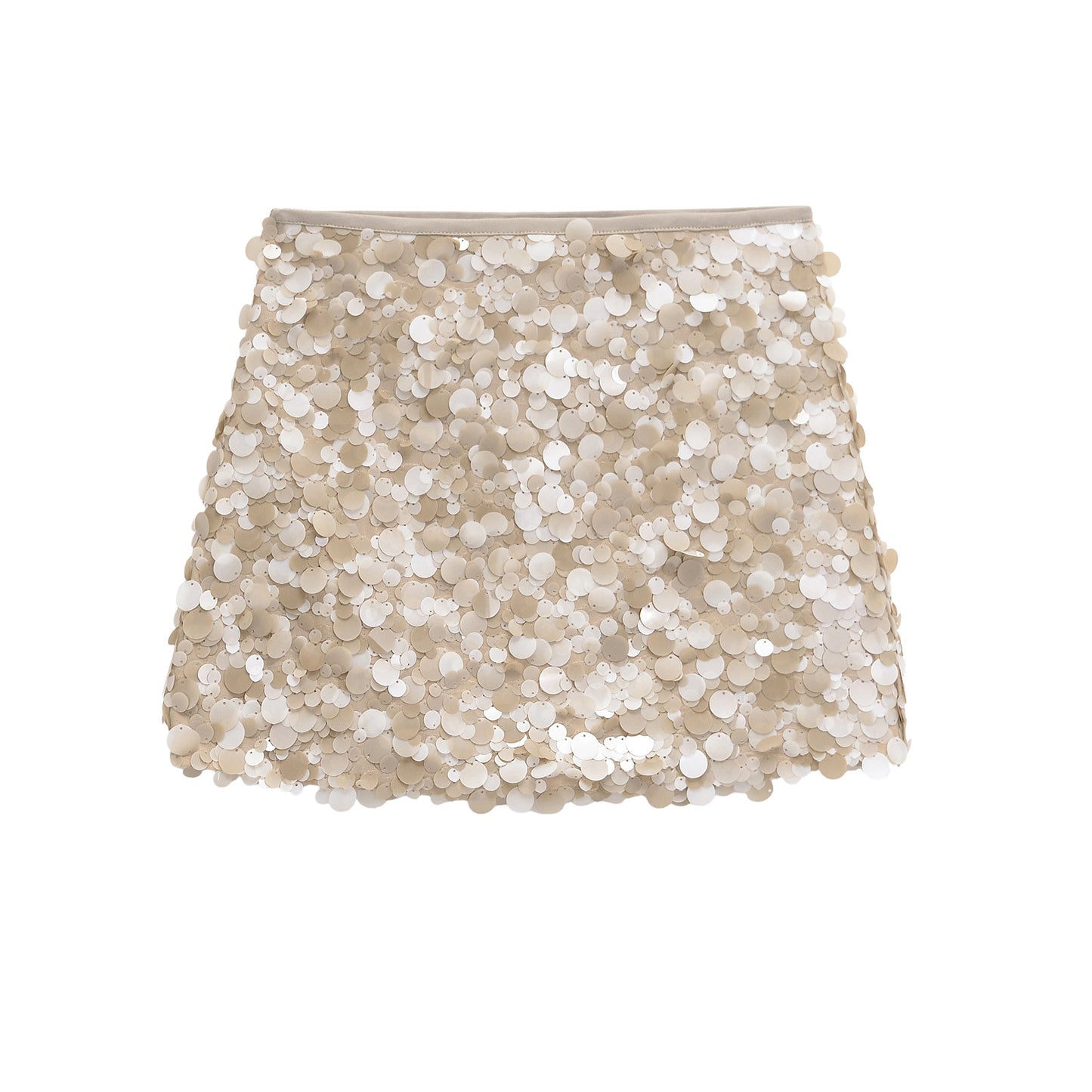 Fashion A- Line High Waist Skirt Sequined Skirt