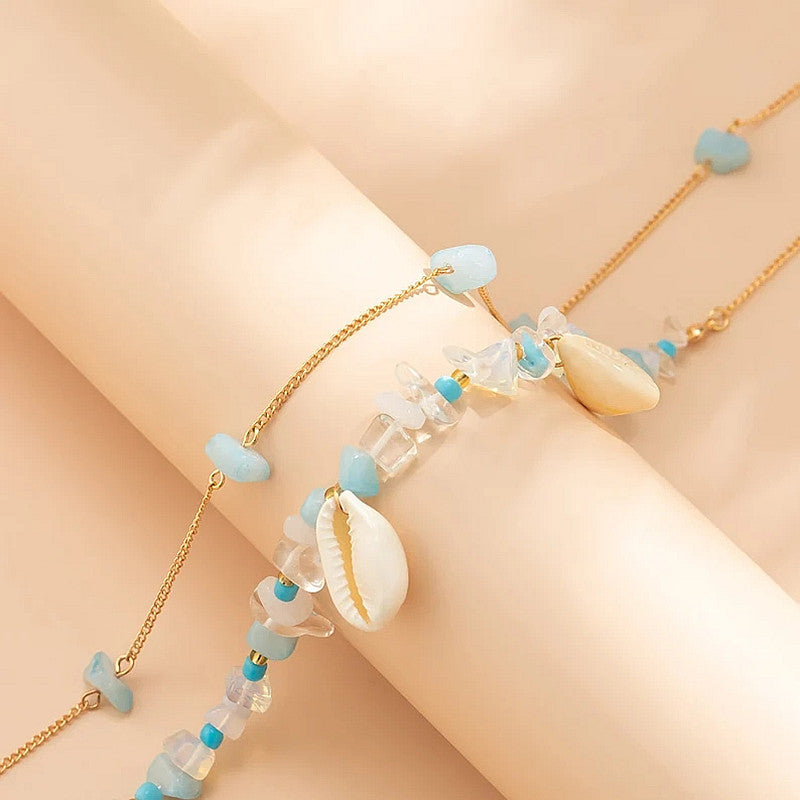 Sommerstrand Sexy unregelmäßige Kies Anhänger Taille Kette