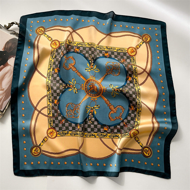 European And American Chain Scarf Printing