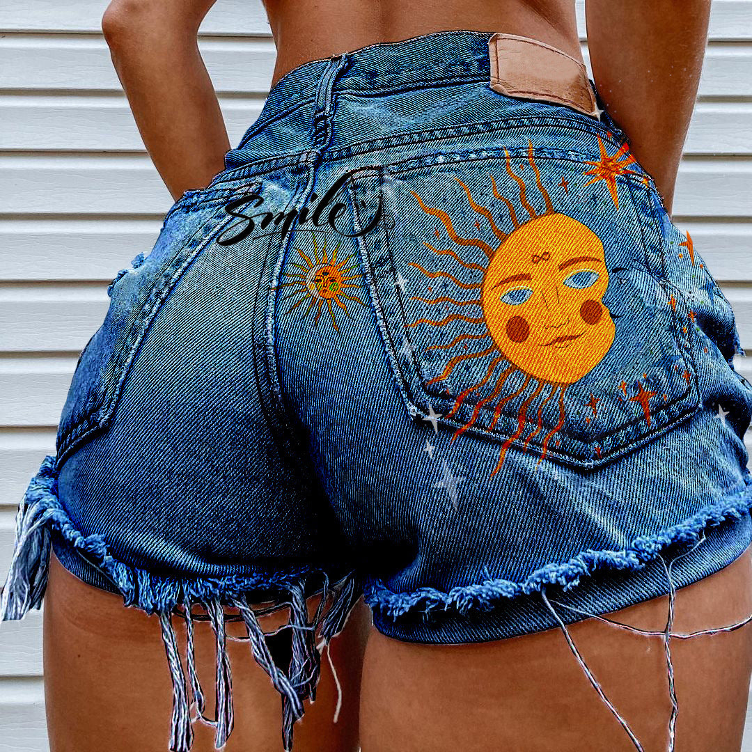 Women's Casual Fashion Vintage Denim Shorts