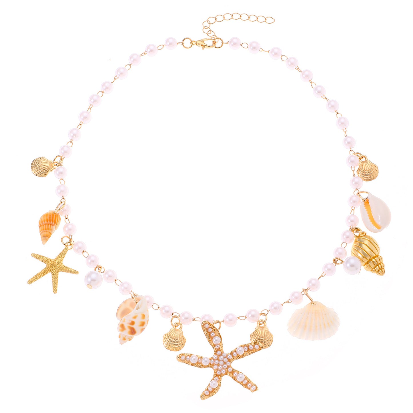 Bohemian Summer Beach Shell Necklace Bracelet