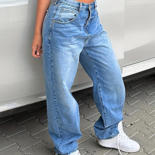Low Waist Sexy Straight Loose Denim Trousers