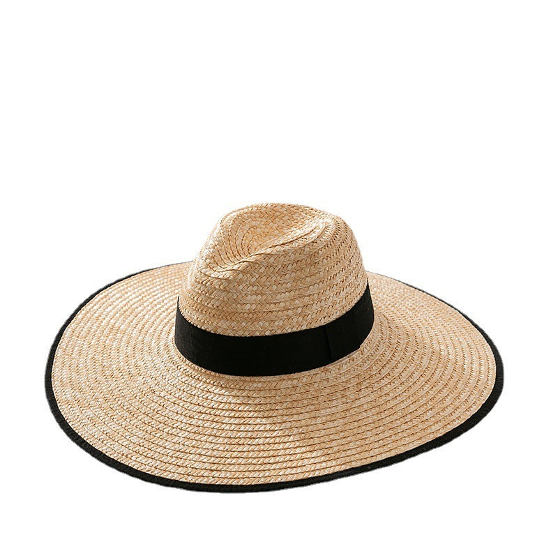 Straw Brim Straw Hat Big Sunshade
