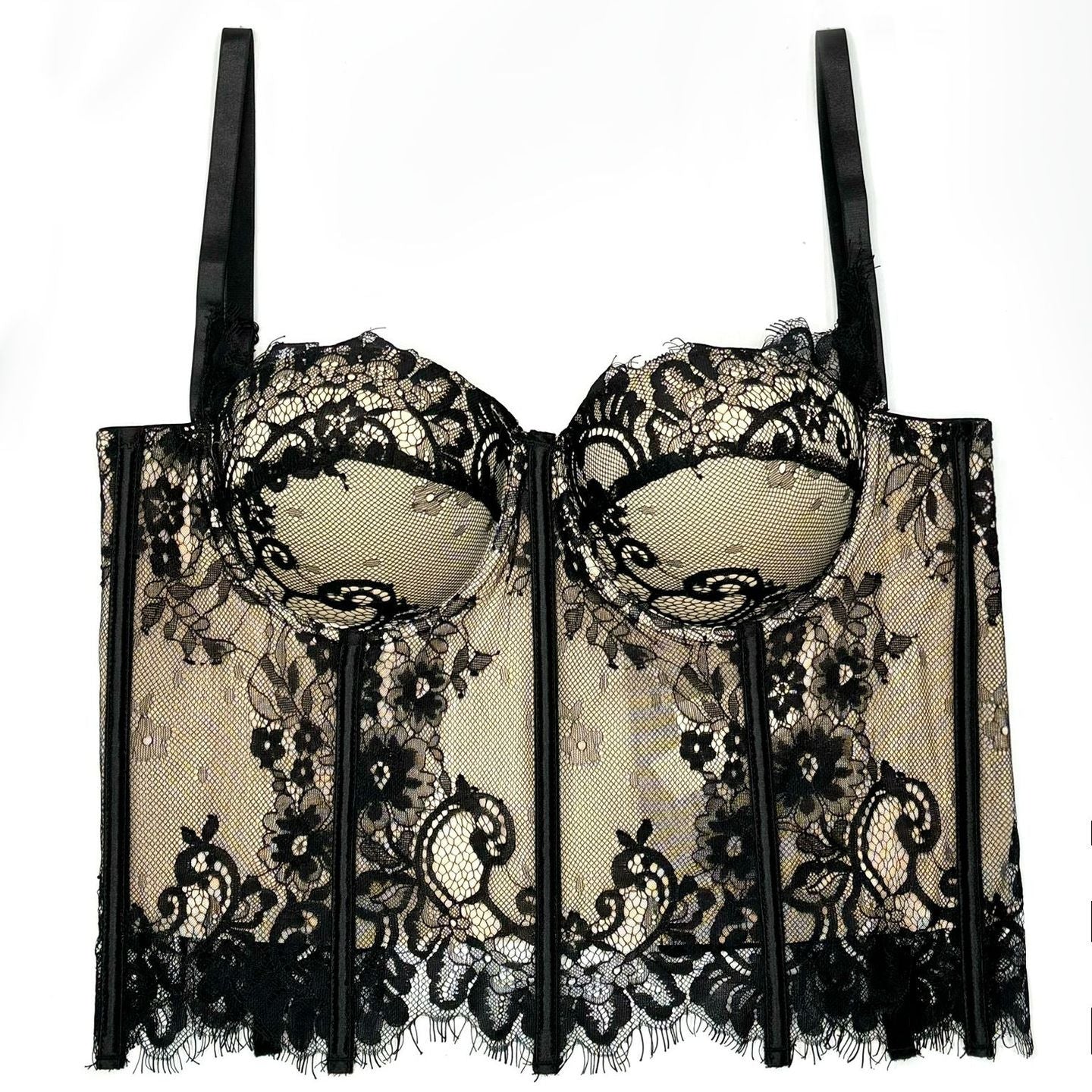 Black Lace Sexy Cutout Camisole Slim Vest