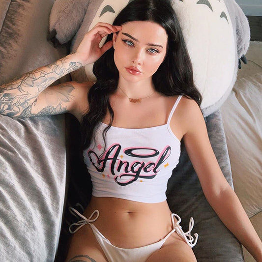 Angel strap T-shirt