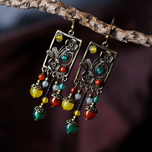 Hand woven earrings