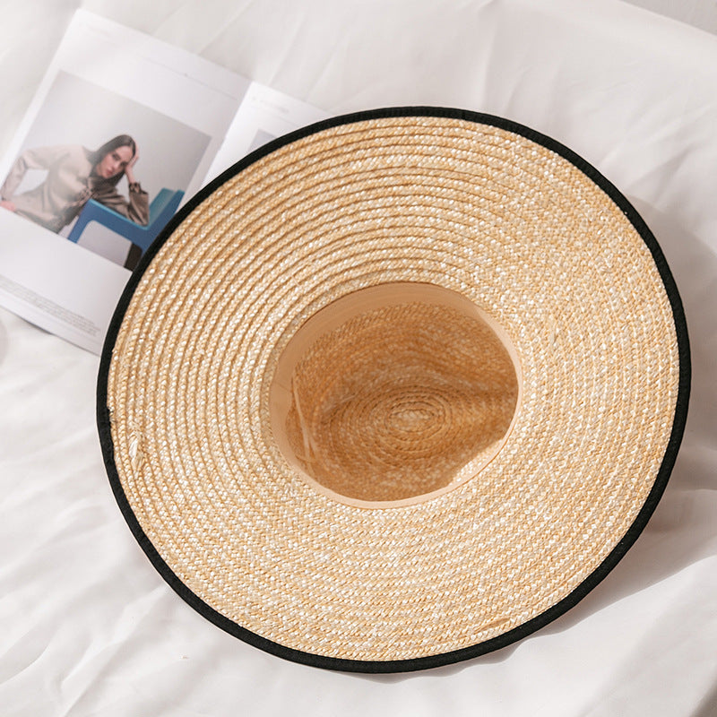 Straw Brim Straw Hat Big Sunshade