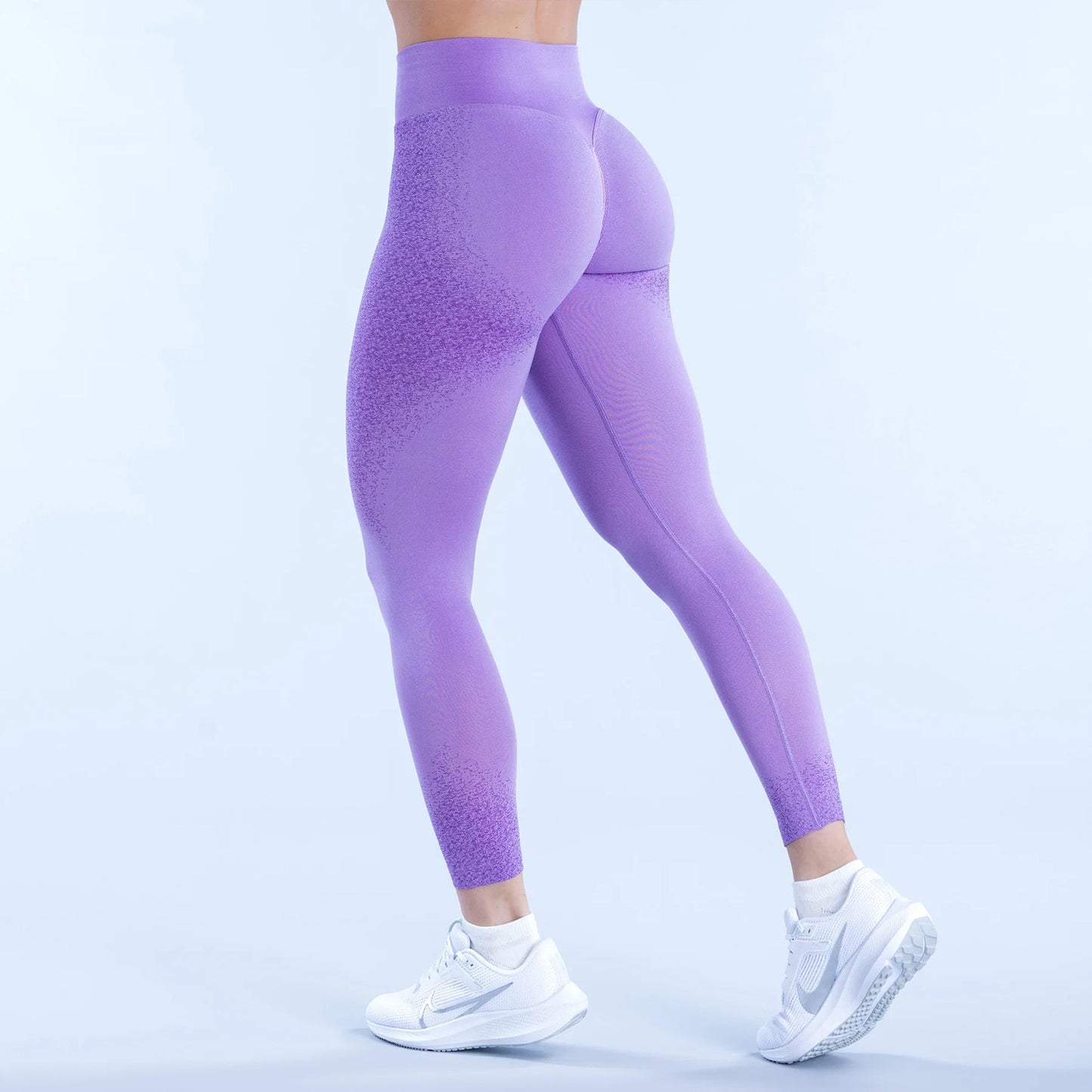 Seamless Yoga Pants High Waist Pleating Hip Lifting Fitness Trousers