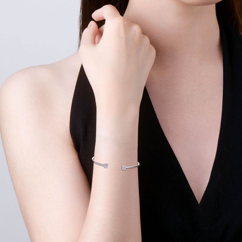 Ins Style Moissanite Bracelet Special-interest Design Simple