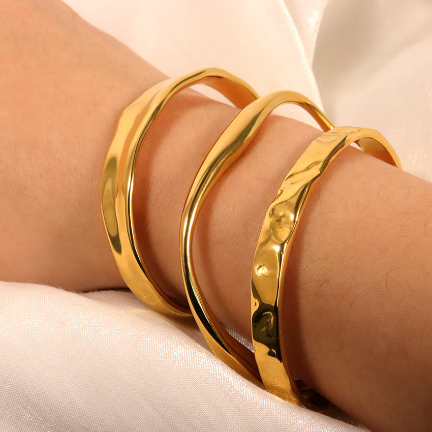 Fashion Simple Geometric Bracelet Female Elegance Retro Irregular Bracelet