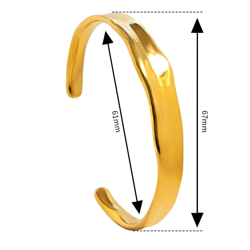 Fashion Simple Geometric Bracelet Female Elegance Retro Irregular Bracelet