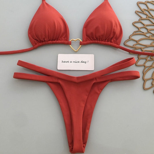 European And American Bikini Sexy Swimsuit Ladies
